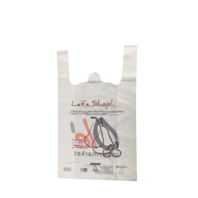 China Wholesale BIODEGRADABLE Cornstarch Custom Printed Biodegradable Vest Bag With Custom Logo for sale