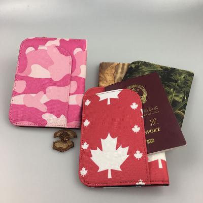 China 2018 Good Quality Durable Personalized Nylon Passport Cover, Custom Leather Luggage Tag Set Travel Wallet Holder for sale