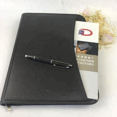 China Office Stationery Hotsale Fashion Business PU Leather Folder A4 Folder Leather Folder for sale