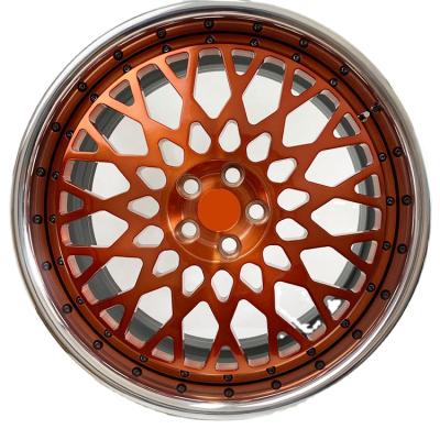 China Beautiful Shape Hot Selling New Rim Forged Alloy Wheel Three Piece Wheel for sale