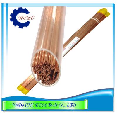 China Dia 0.6mm EDM Copper Eletrode Tube / Pipe Double Holes  For EDM Drill Machine for sale