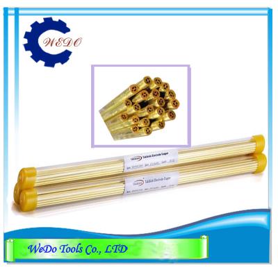 China Multi Hole Brass Copper Tube Electrode Pipe 2.5x400mm For EDM Drilling Machine for sale