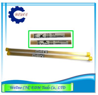 China Double Hole EDM Brass Tube Electrode Pipe 0.55x400mm For EDM Drilling Machine for sale