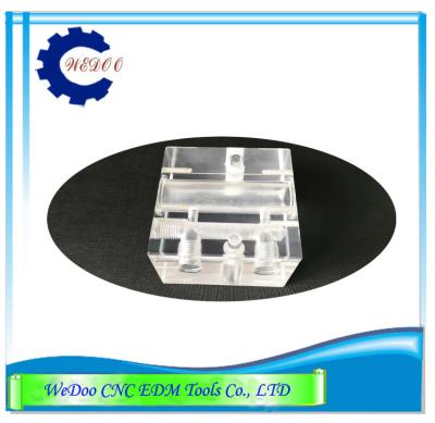 China Acrylic Aspirator Block For Sodick EDM Upper / Lower EDM Spare Parte 80x74x50T for sale