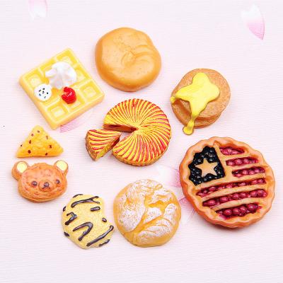 China yiwu global insheen cake miniature design craft maker flat back resin cabochon accessories diy decoration for sale