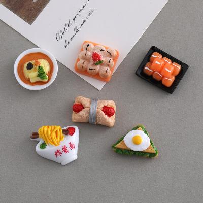 China Yiwu global insheen craft newcomer creative style food flatback resin cabochon miniature children play accessories diy for sale