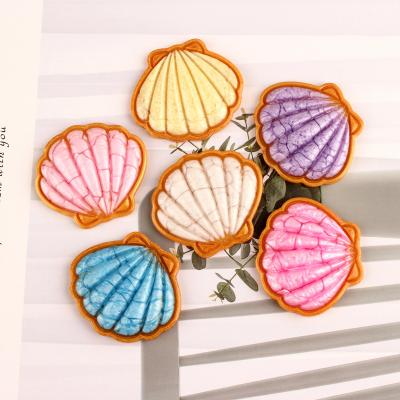 China Factory worldwide yiwu insheen the big shell design flatback resin cabochon craft newly for key chain decoration for sale