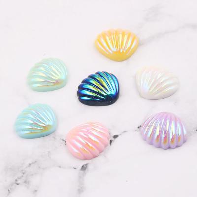 China global diy craft accessories flatback good quality artificial sea shell resin cabochons for sale