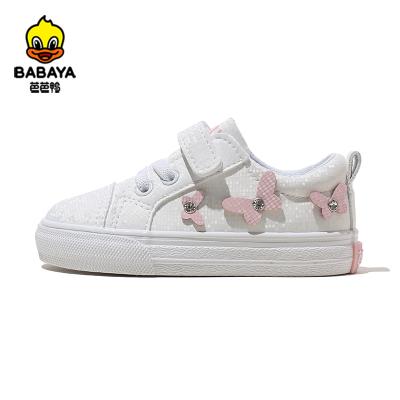 China 21009 HUANQIU Children 3d Butterfly Pattern Brand Girl Sneaker Luxury Anti-slippery Small Sports Shoes For Children for sale