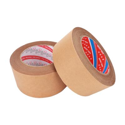 China Custom Logo Printed Box Packing Tape Eco Friendly Waterproof Self Adhesive/Water Activated Gummed Paper Tape Kraft Paper for sale