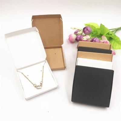 China Recycled Materials Customized Product Packaging Small White Box Packaging Simple White Paper Box Black Cardboard Box for sale