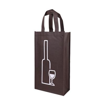 China Custom printed non woven custom handled pp wine bag shopping bag wine promotion gift bag for sale