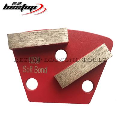 China For Diamond Floor Grinding Trapezium Concrete Floor Plates For Concrete Grinding for sale