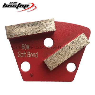 China For Concrete Floor Grinding Bestop Trapezoid Concrete Floor Diamond Grinding Plate for sale