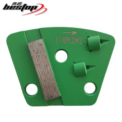 China Durable Trapezium 2x1/4 PCD Diamond Floor Grinding Plate from Bestop for sale