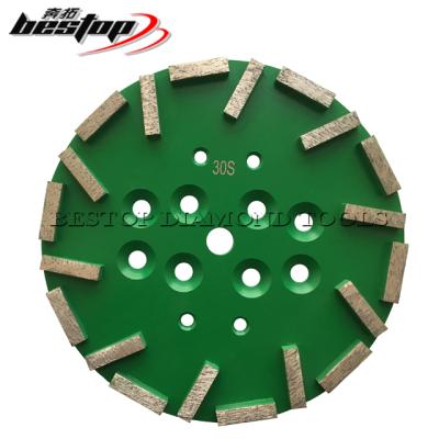 China High Efficiency 10 Inch Diamond Floor Grinding Disc With Multiple Bolt Hole Pattern for sale