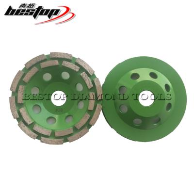 China Concrete And Stone 5 Inch 125mm Double Row Cup Grinding Wheels For Concrete for sale