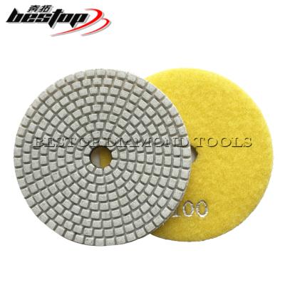 China D100mm Stone Polishing Diamond Polishing Pads for Stone Countertop for sale