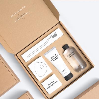 China Recyclable Custom Logo Branded Ad Printed Eco Friendly Paper Cosmetic Skin Care Products Packing Shipping Carton With Corrugated Insert for sale