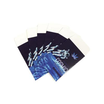 China Recycled Materials Custom Design Small Shine Printed Glossy Paper Labels Coin Envelopes for sale