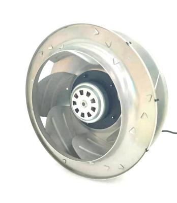 China High Pressure Motor 105W Aluminum Impeller Air Ventilation 316mm EC High CFM Backward Curved Blower Centrifugal Fan for sale