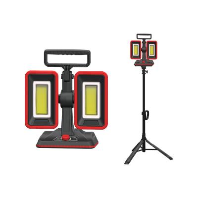 China Rechargeable 60W ABS COB Outdoor Flood Work Light With Adjustable Tripod for sale