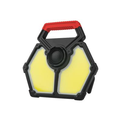 China IP54 Function Waterproof COB LED 60W All Aluminum Cordless Portable Flood Work Light with Detachable 5W Flashlight and Power Bank Function for sale