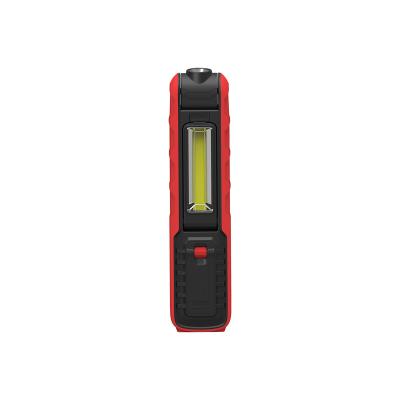 China ABS 5W Rubberized Portable COB Inspection Lightweight Rechargeable Handheld Work Light with Hook and Magnet for sale