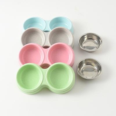 China Small Animals Pet Accessories Dog Food And Water Feeder Bowl Stainless Steel Bowls For Dogs for sale