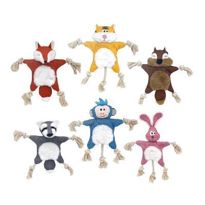 China Hot Selling Dog Pets Pet Toy Plush Cotton Durable Rope Squeaky Dog Chewing Toys for sale