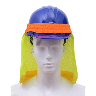 China Breathable Mesh Sun Shield Sun Shield Shockproof Helmet For Full Neck High Visibility Reflective Brim Breathable Mesh for sale