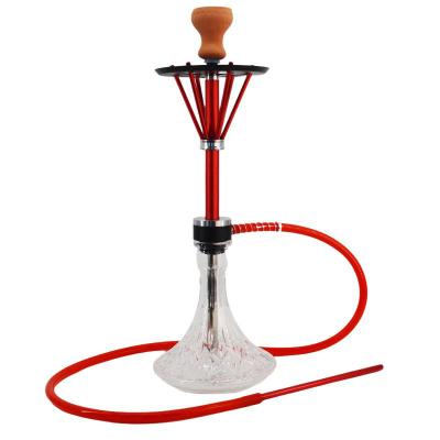 China Hookah 63cm Single Clear Glass Customized Wholesale Classic Hookah Shisha Hole Chicha for sale