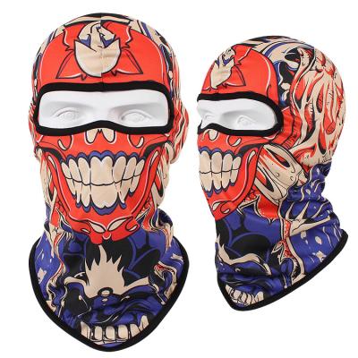 China COMMON Anti-UV 3D Printed Waterproof Balaclava Motorcycle Cap Ear Flap Cap Motocross Racing Balaclava Mask for sale