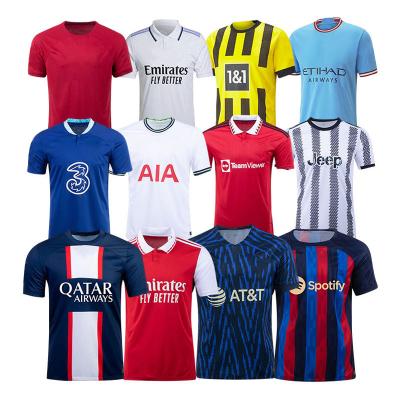 China Shirts & Full New 2022 2023 Jersey Quality Customs Thai Jersey Mens Football Soccer Uniform Set Team Soccer Jersey Football Wea for sale