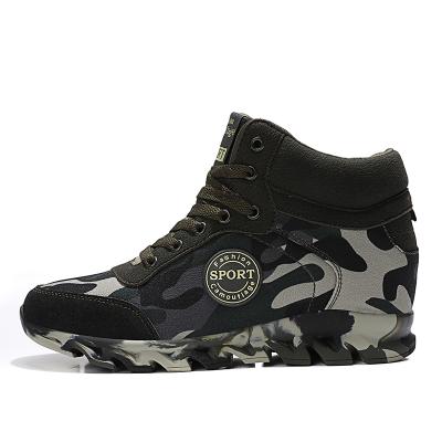 China Daily Life Autumn And Winter Running Internal Increase Women's Shoes Camouflage Training Sneakers High Top Boots Canvas for sale