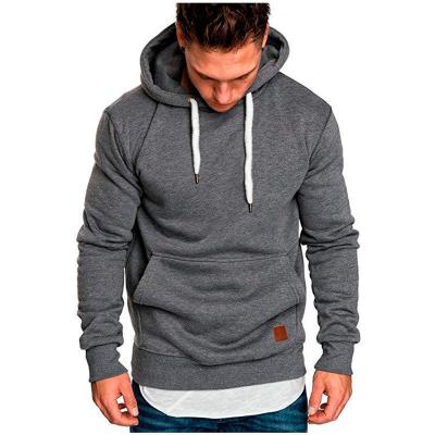 China Breathable Wears Pullover Hoodies Sweatshirt Plain Winter Cotton Cotton Polyester Men Solid Hooded Jackets Coat for sale