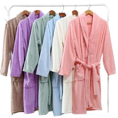 China Winter Heavy Warm Women's Breathable Coral Fleece Custom Logo Pajamas Nightgown Plus Size Women Sleepwear for sale