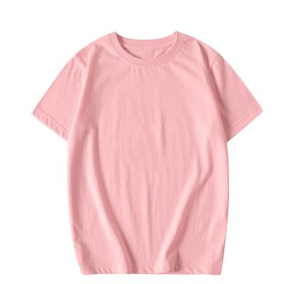 Chine 2021 High Quality Blank Custom Logo Casual Solid Color Non-Shrink Oversize Anti-Shrink 100% Cotton Girls Clothing Unisex T-Shirts à vendre