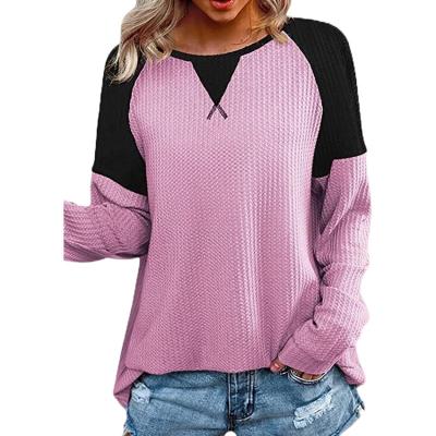 China 2021Crew Anti-Wrinkle Long Sleeve Rotator T-shirt Long Sleeve Blouse Hot Custom Brand Double Color Neck Sleeve Shirt for sale