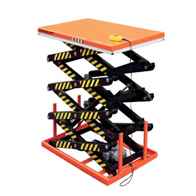 China Sinolift série hw design resistente fonte interna estacionária tesoura hidráulica mesas de elevação elétrica pla de elevação de tesoura à venda