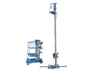 China GTC-H Aluminum Vertical Aerial Work Platform Capacity 100Kg for sale