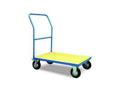 China CJ50A CJ50B Four Wheels Wooden Platform Trolley Load Capacity 500Kg for sale