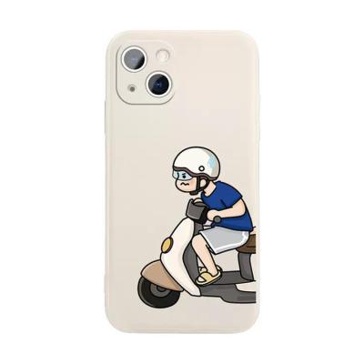 China New 13promax motorcycle phone case Phone11Pro Phone14 motorcycle silicone male 8plus soft back shockproof suitable for sale