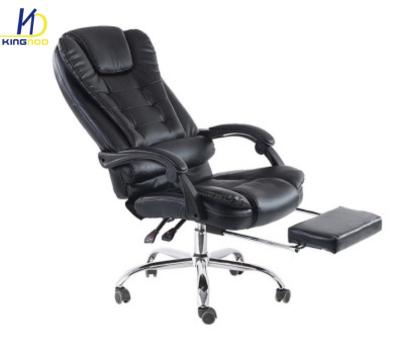 China (Height)Hot Selling Adjustable All Black Ergonomic Executive Desk Chairs With Footrest for sale