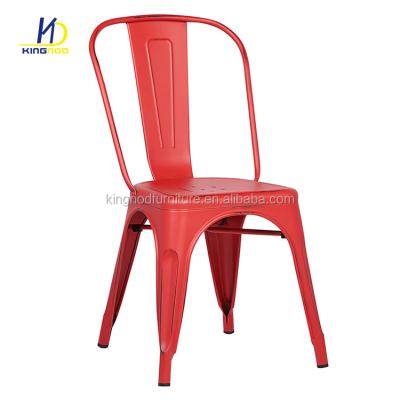 China Dining Chair Best Selling Stackable Industrial Metal Dining Chair for sale