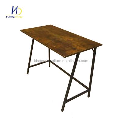 China Industrial Style MDF Style Metal Frame PC Laptop Gaming Desk Computer Desk Gaming Desk for sale