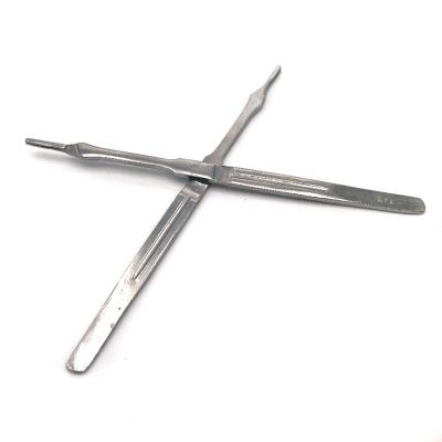 China Reusable Surgical Surgery Medical Grade Thickened Stainless Steel Surgical Scalpel Handle for sale