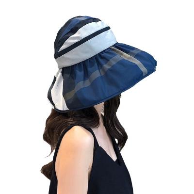 China Fashion Stylish Foldable Bucket Hats For Women Plaid Fisherman Sun /Rain Outdoor Hat With Chin Strap for sale