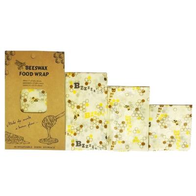 China Eco Friendly Bee Wraps Assorted 3 Pack Eco Friendly Reusable Beeswax Food Wraps Sustainable Food Storage - 1 Small, 1 Medium, 1 Large for sale