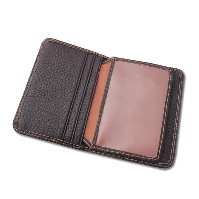 China With 4000mah Small POWERBANK USB Wallet PU Business Card Portable Charging Power Bank Leather Wallet For Men for sale